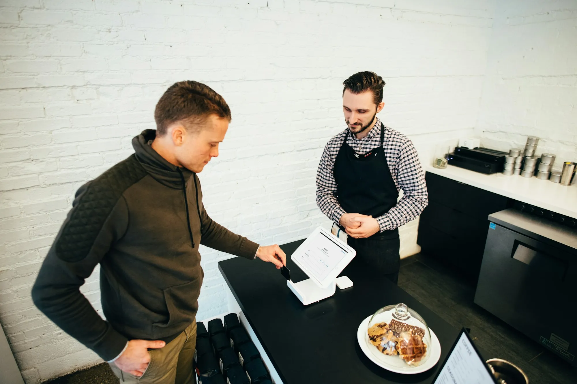 Sales team processing customer orders